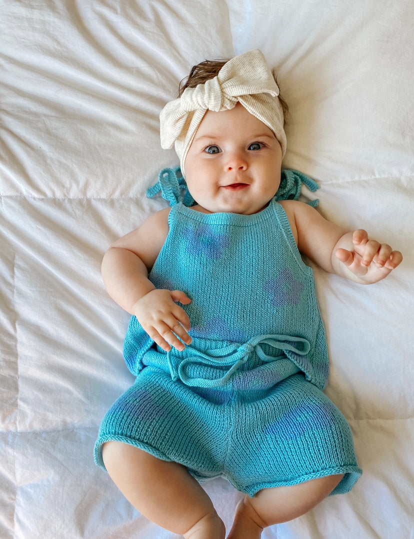 Knit Shorts | Ocean Posy