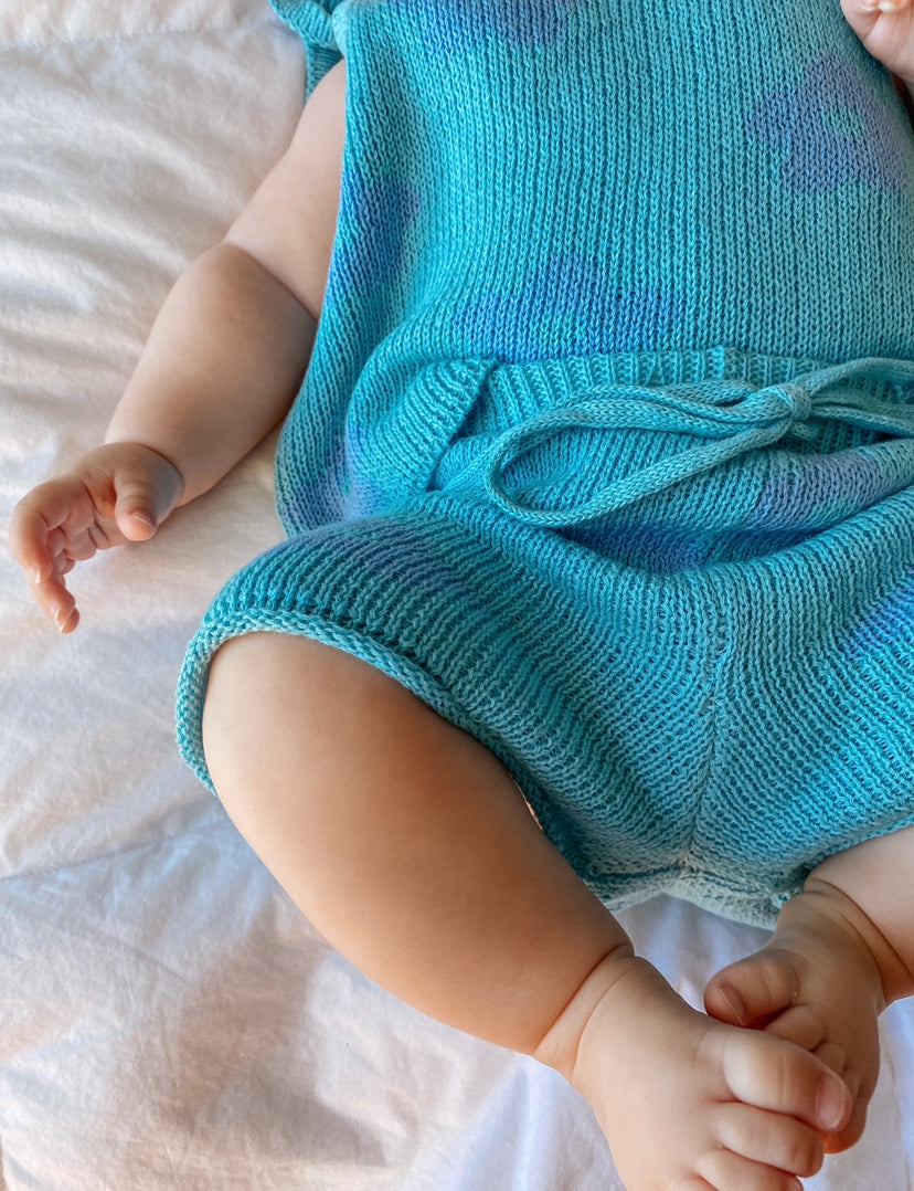 Knit Shorts | Ocean Posy