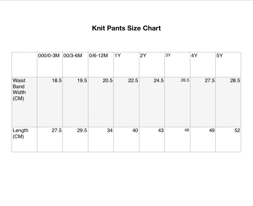 Knit Cropped Pants | Lilac Posy |5Y