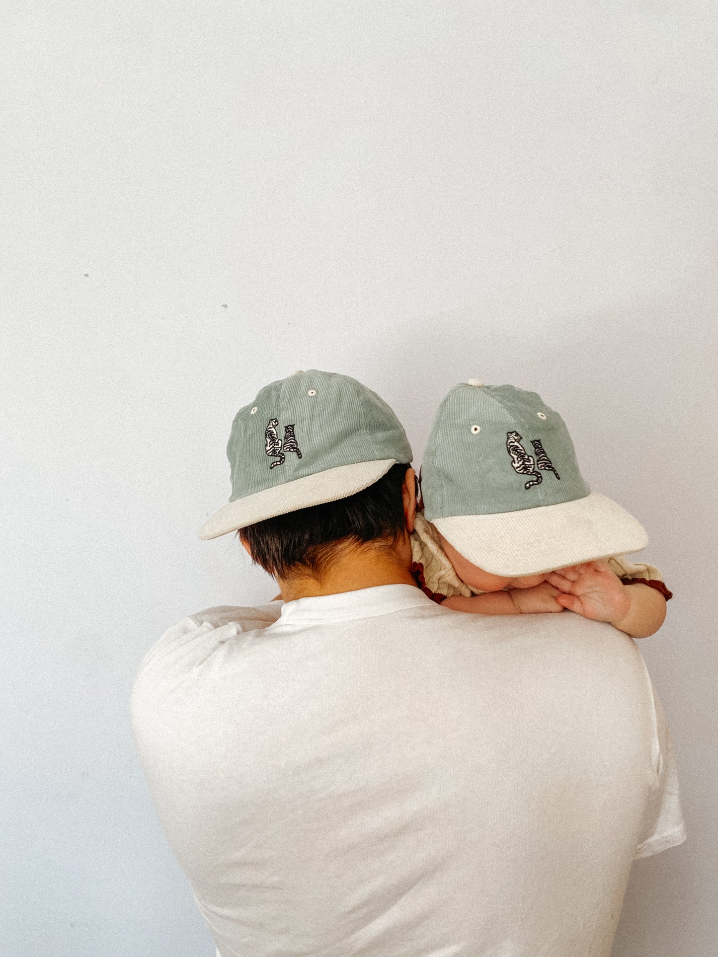 DAD + CUB SET | Corduroy Cap | Sage & Butter