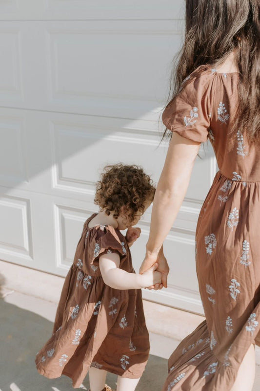 Floral Dress | Cocoa | Kids