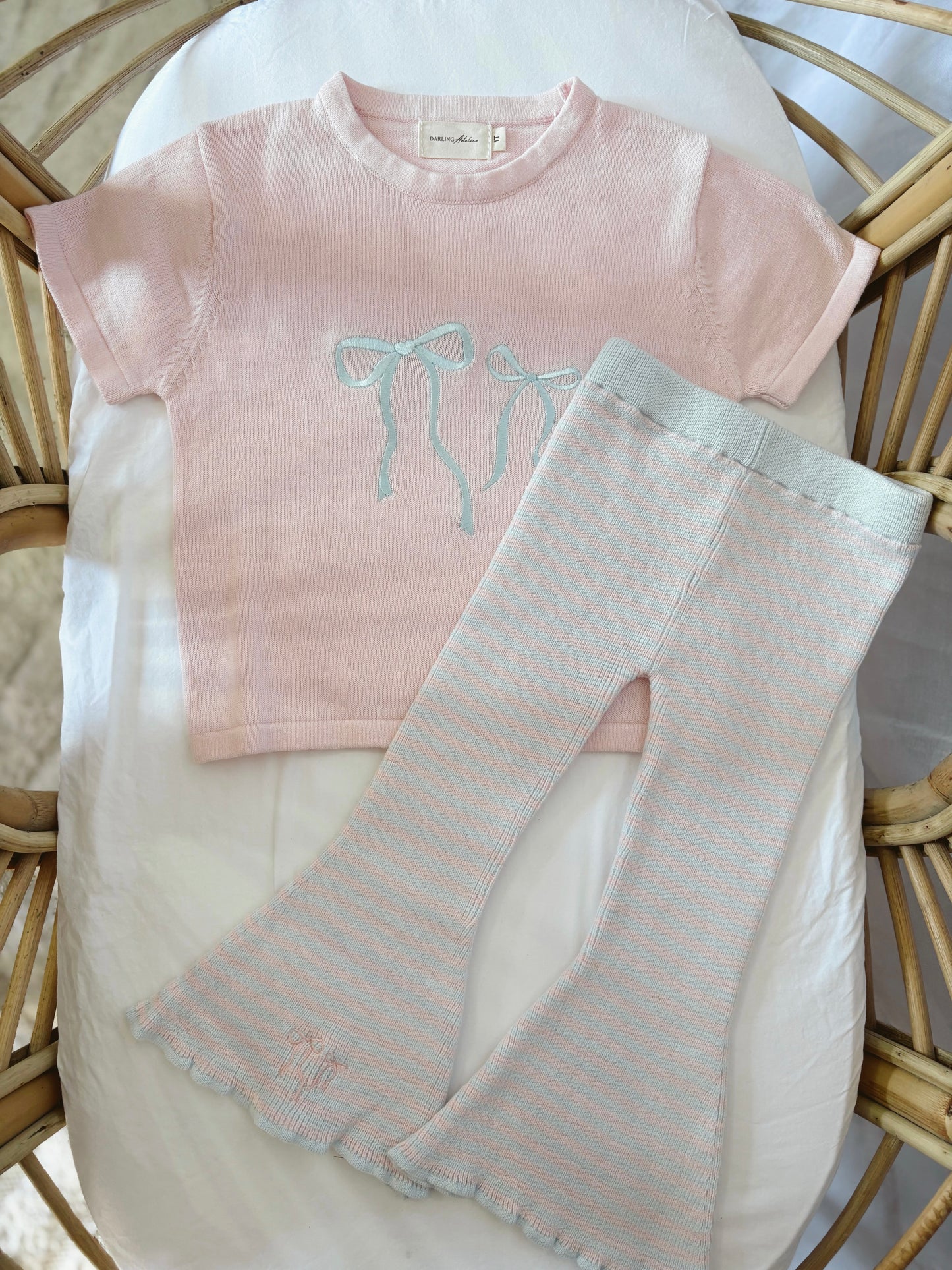 Cotton Candy Knit Flares | Marshmallow Floss