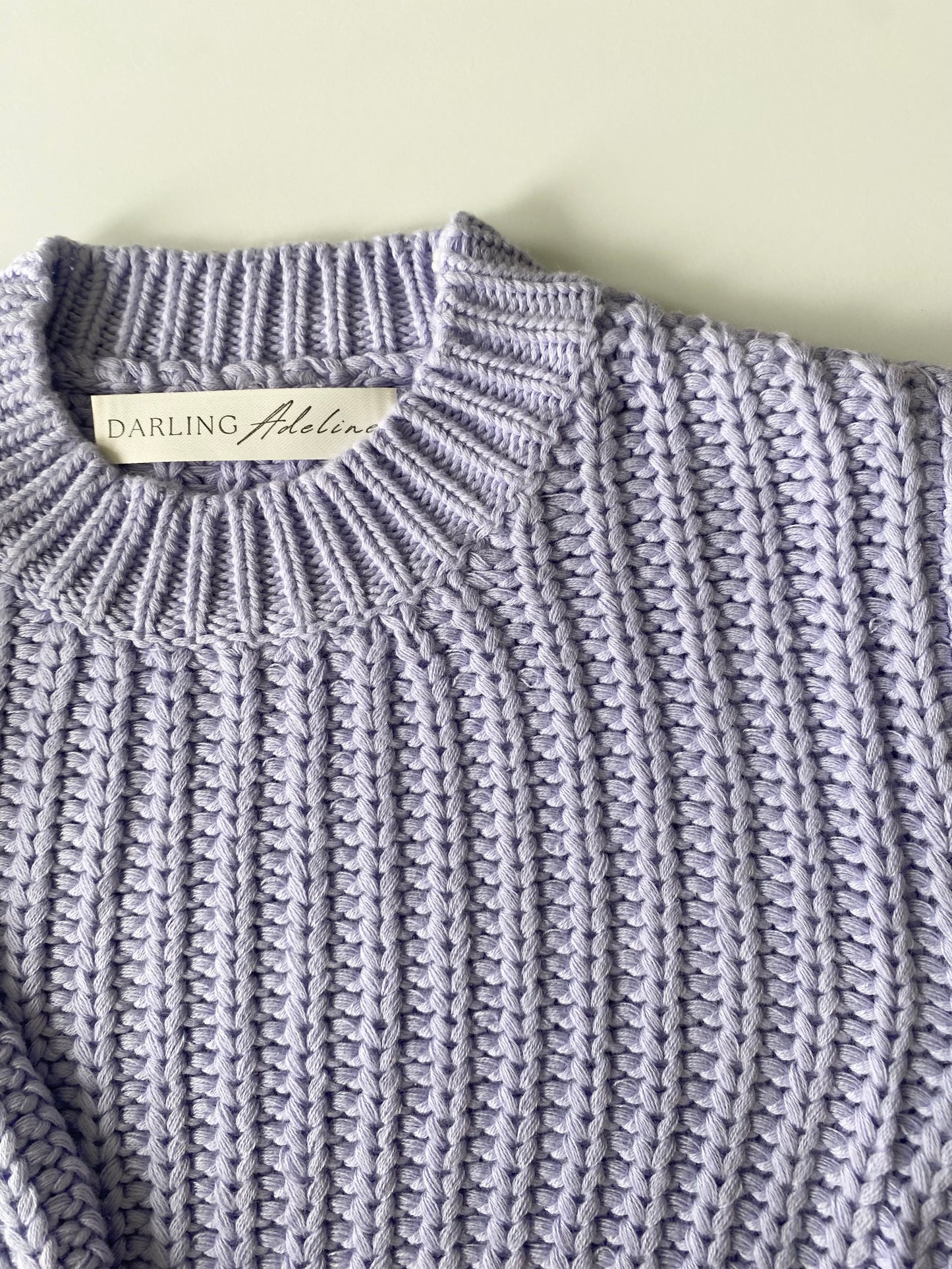 Chunky Knit Jumper | Lilac