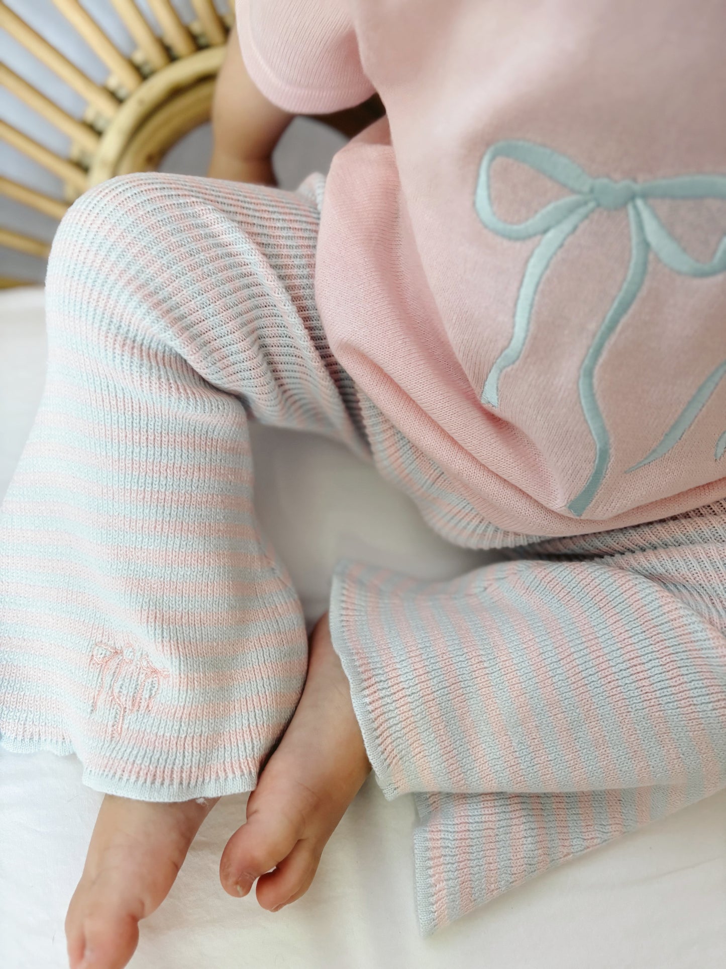 Cotton Candy Knit Flares | Marshmallow Floss