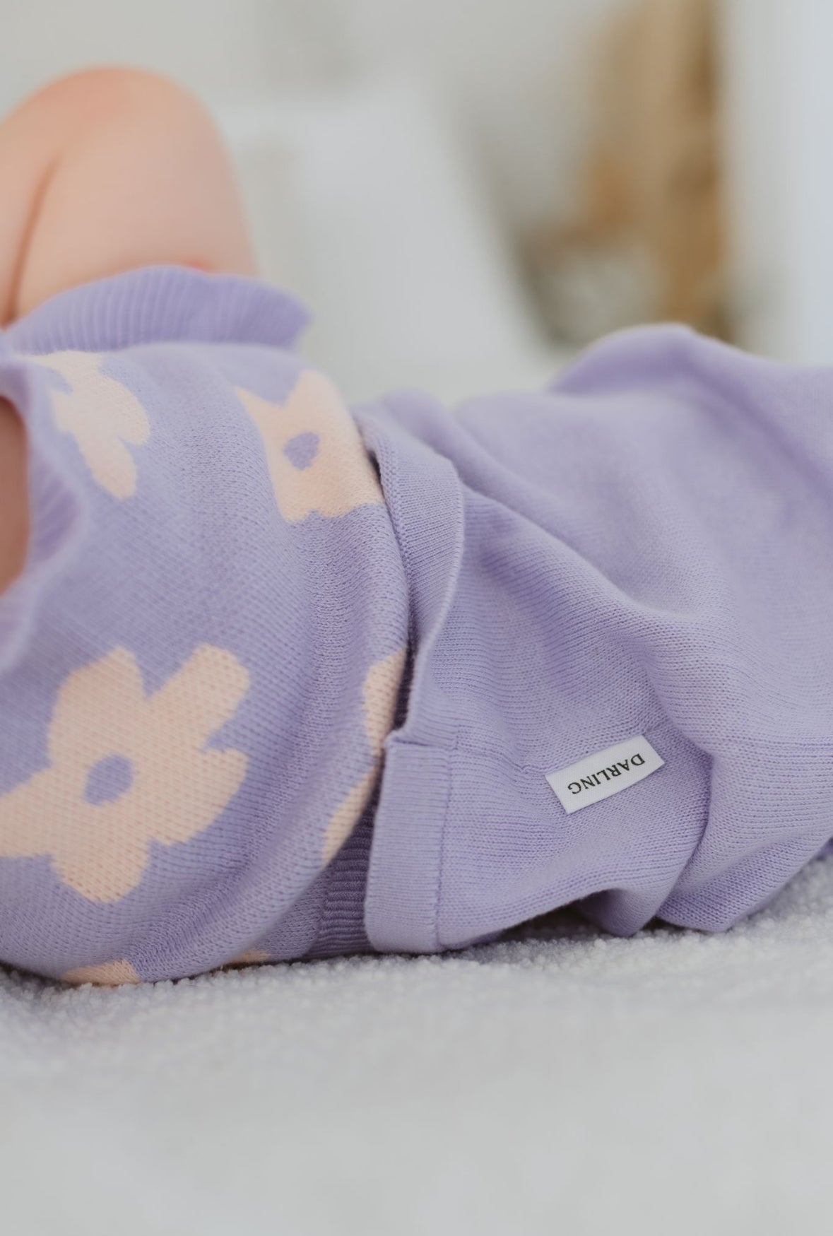 Knitted Tee | Lilac Posy