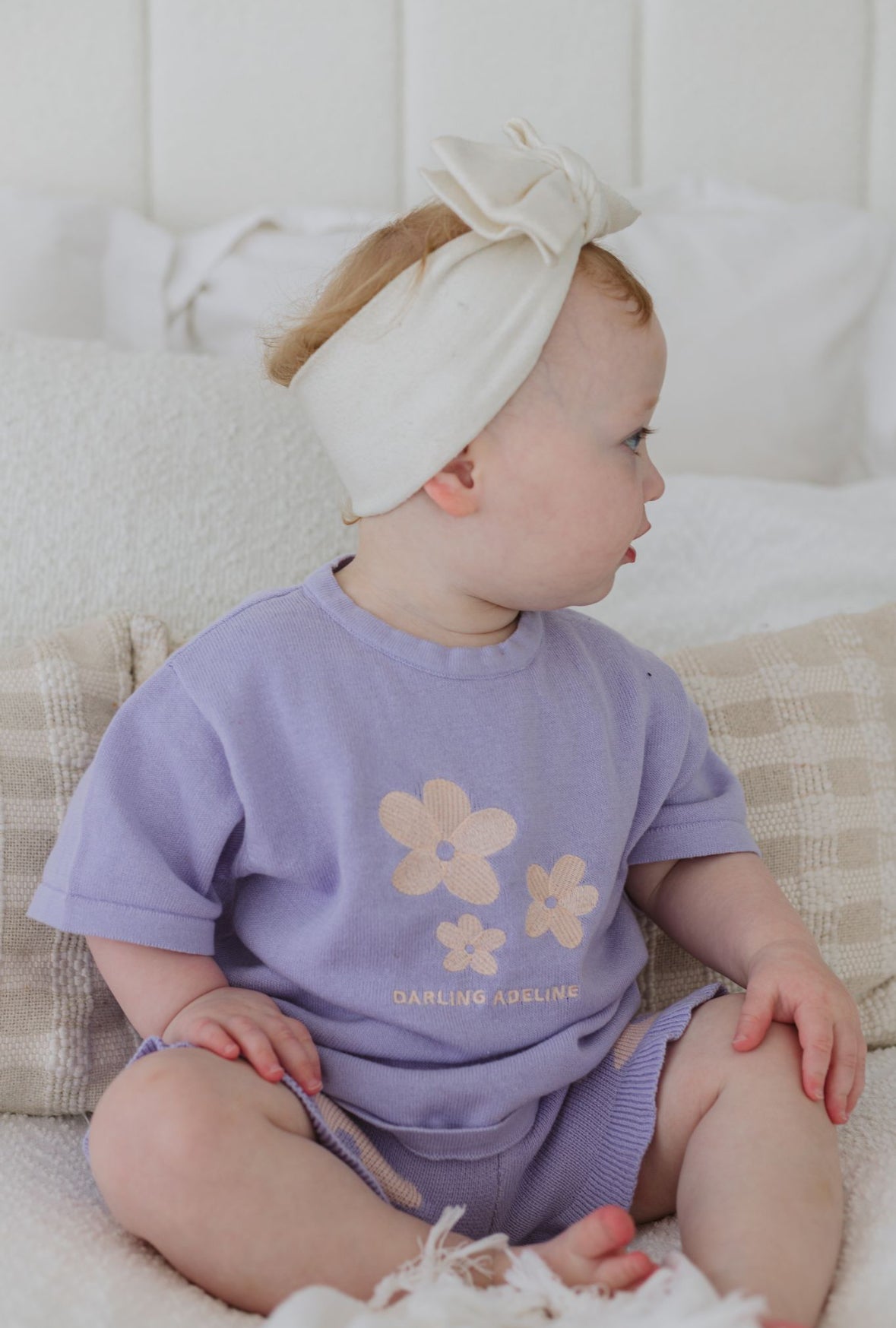 Knitted Tee | Lilac Posy