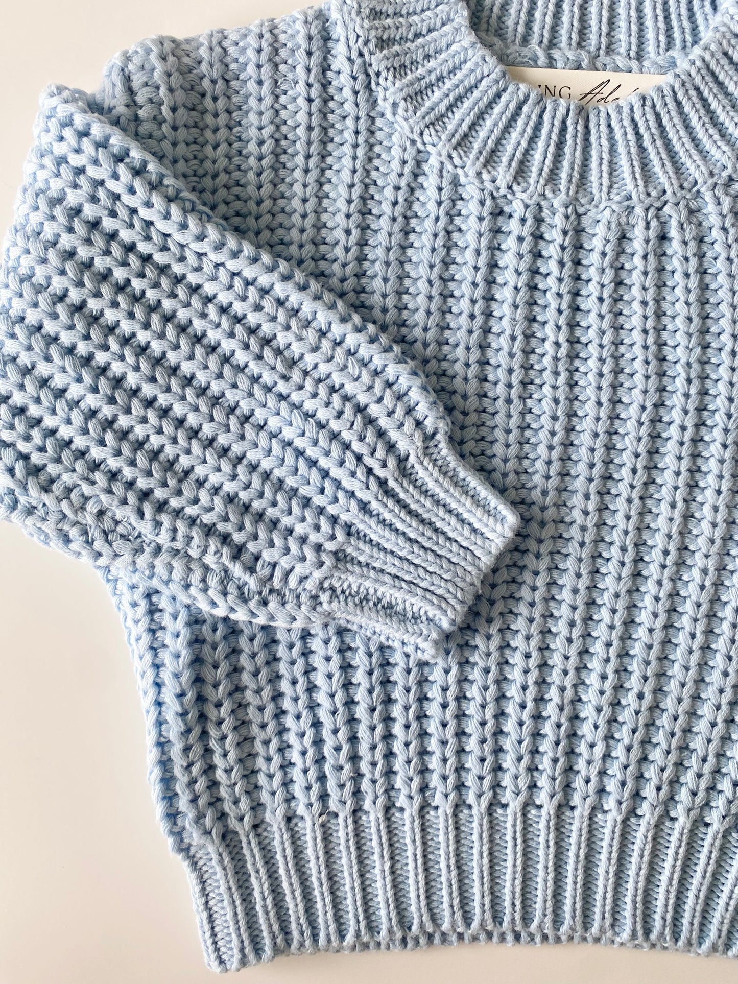 Chunky Knit Jumper | Sky Blue