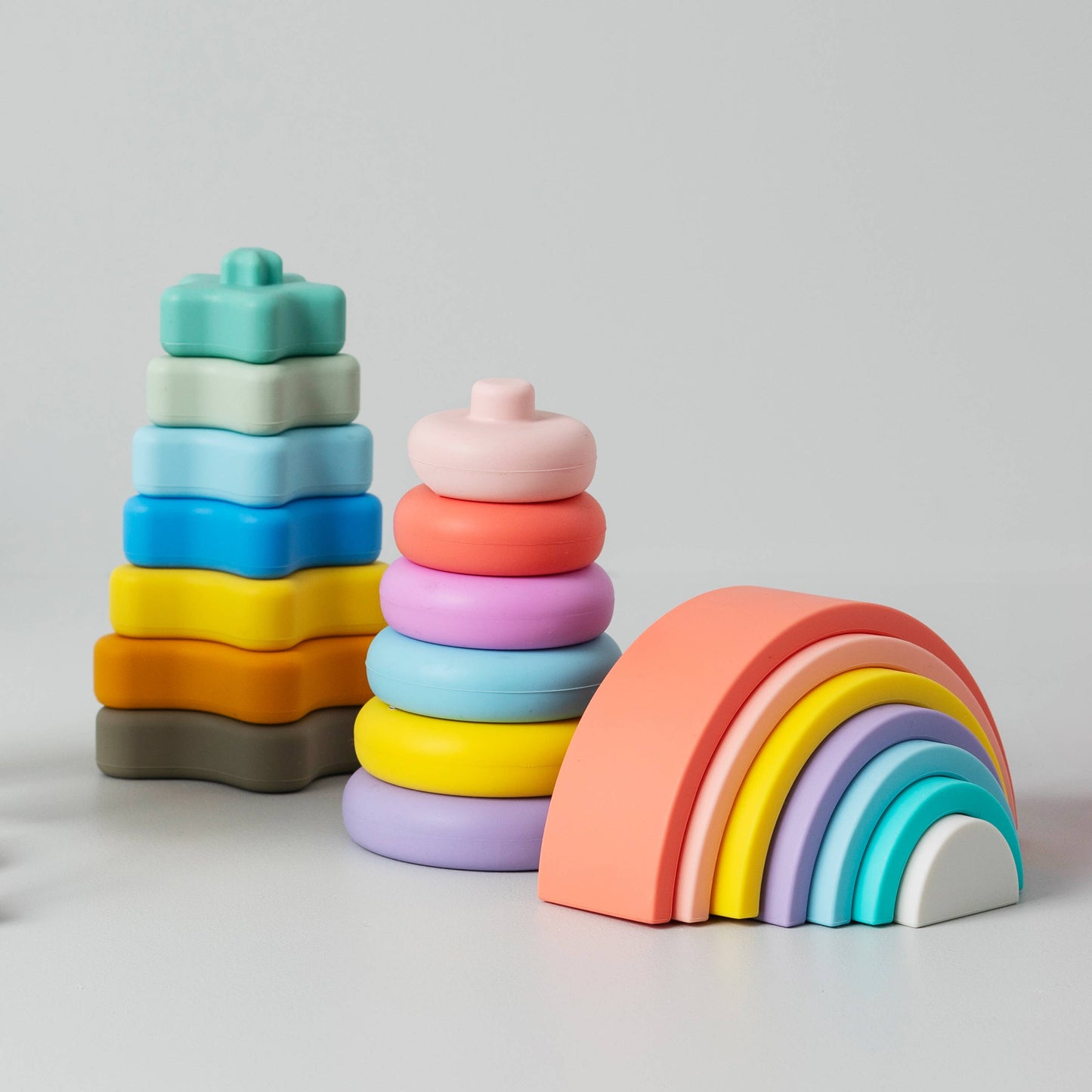 Silicone Rainbow Puzzle - Sorbet