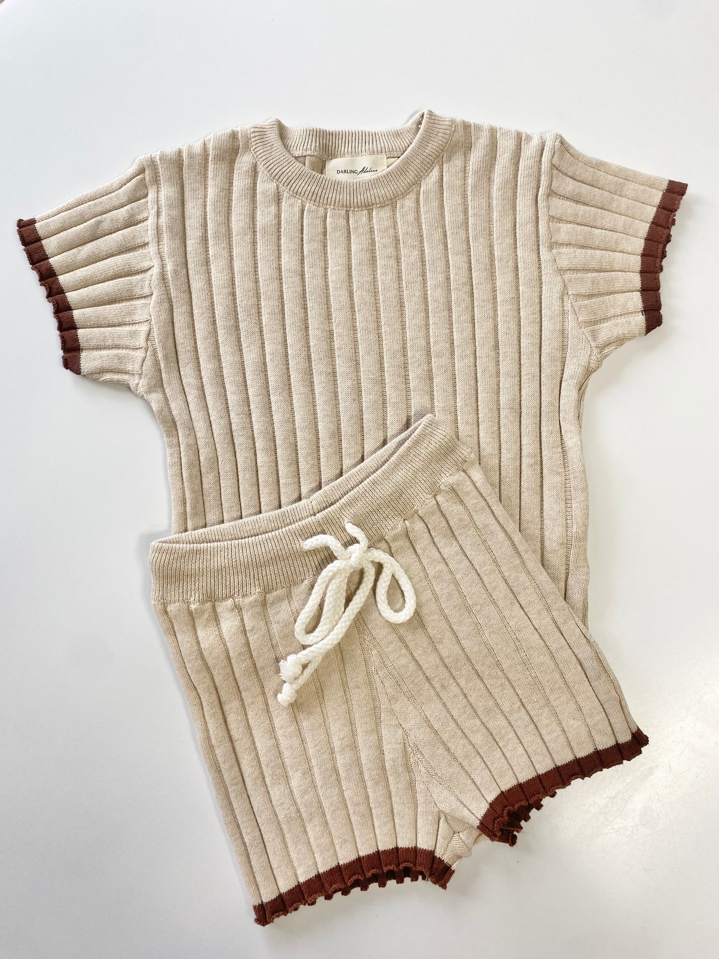 Ribbed Set | Wheat & Cocoa