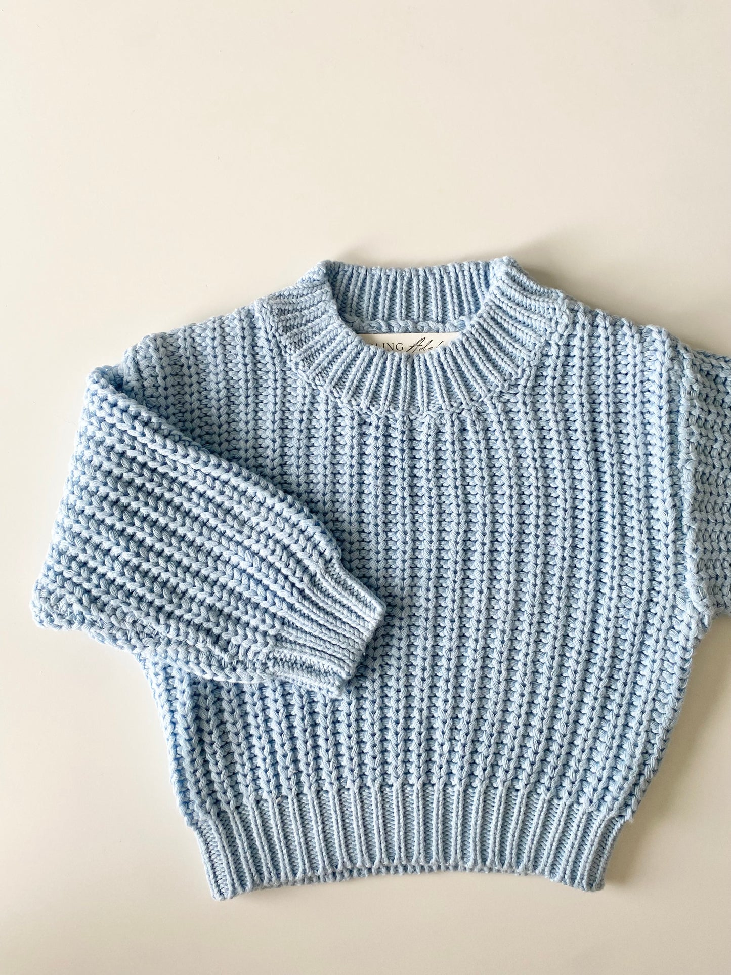 Chunky Knit Jumper | Sky Blue