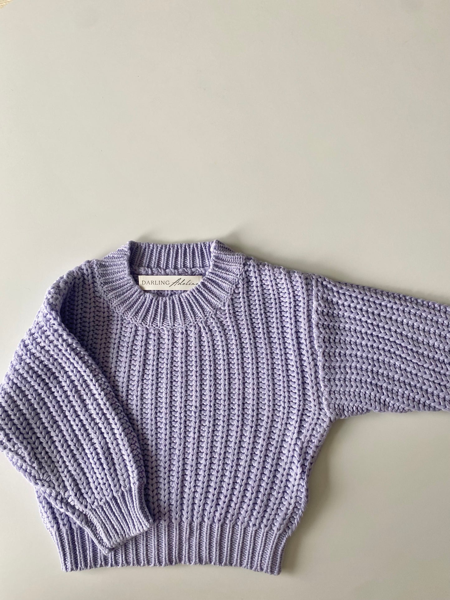 Chunky Knit Jumper | Lilac