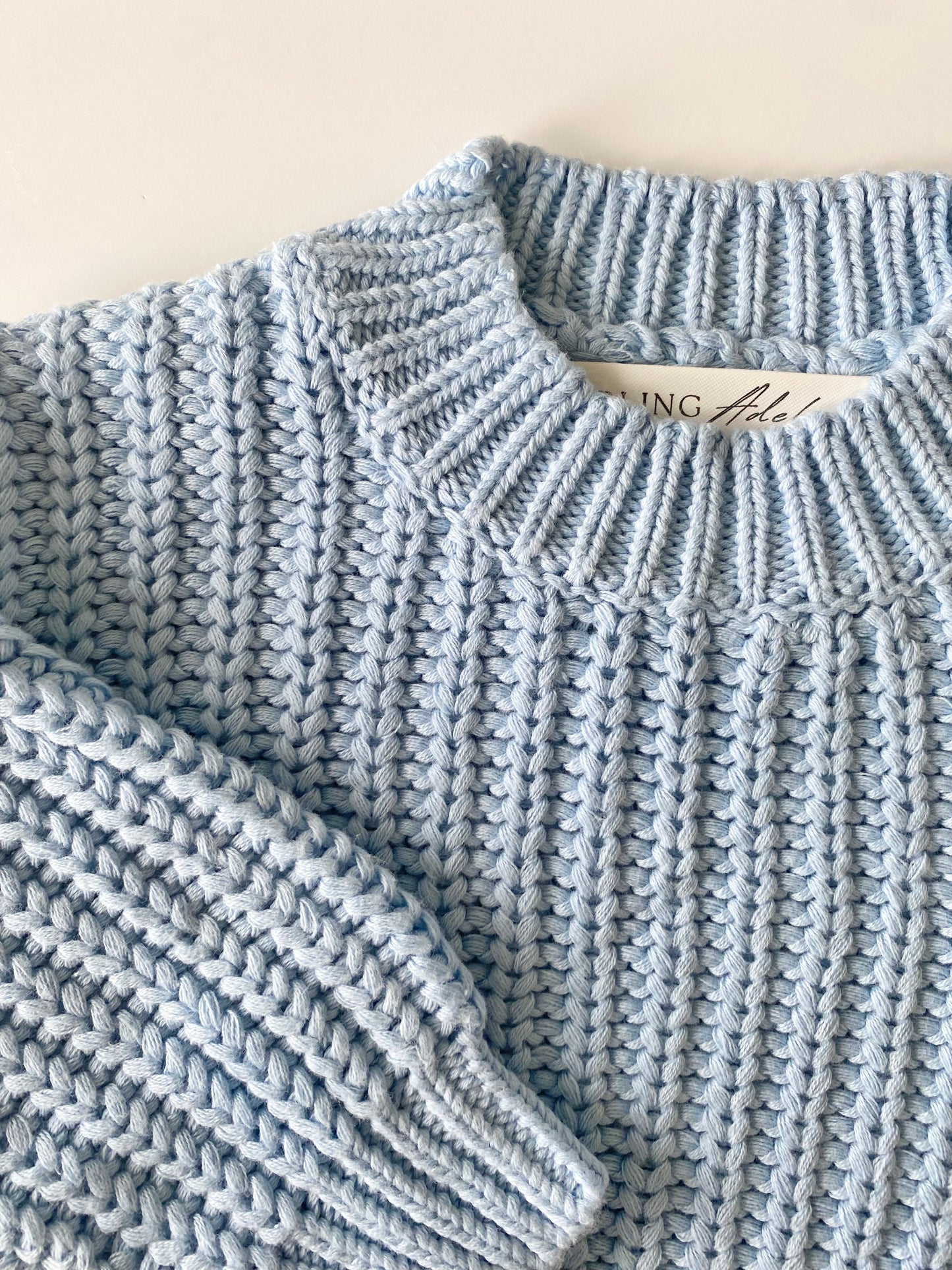 Chunky Knit Jumper | Sky Blue