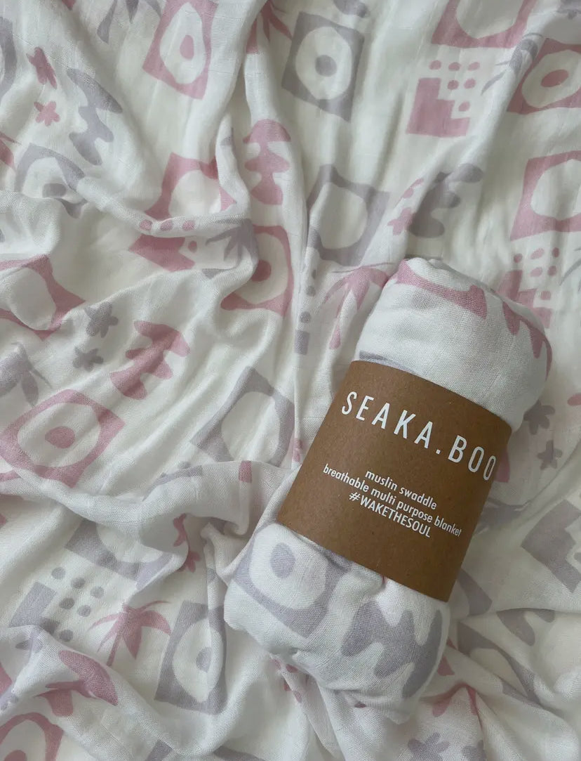 Seakaboo | Organic Bamboo Cotton
Swaddle Wrap | Zailie